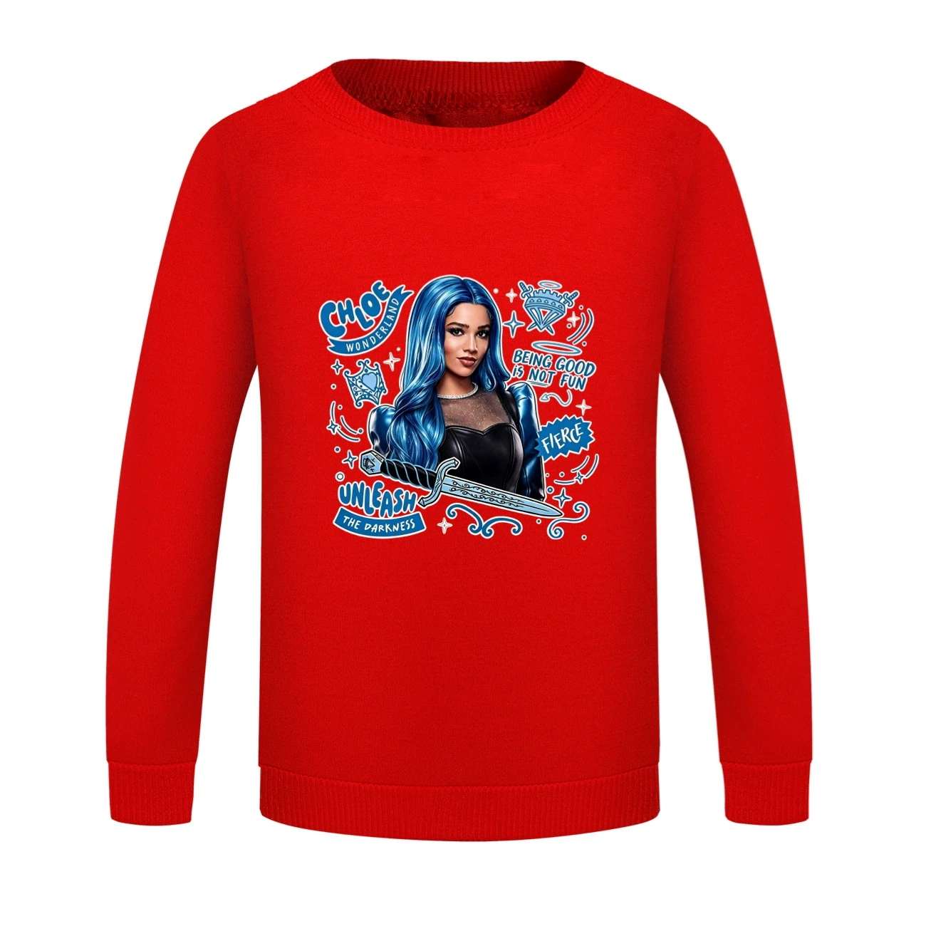 Crewneck Sweatshirt Set — 5796 Edition, Style 18 · Crewneck · Red