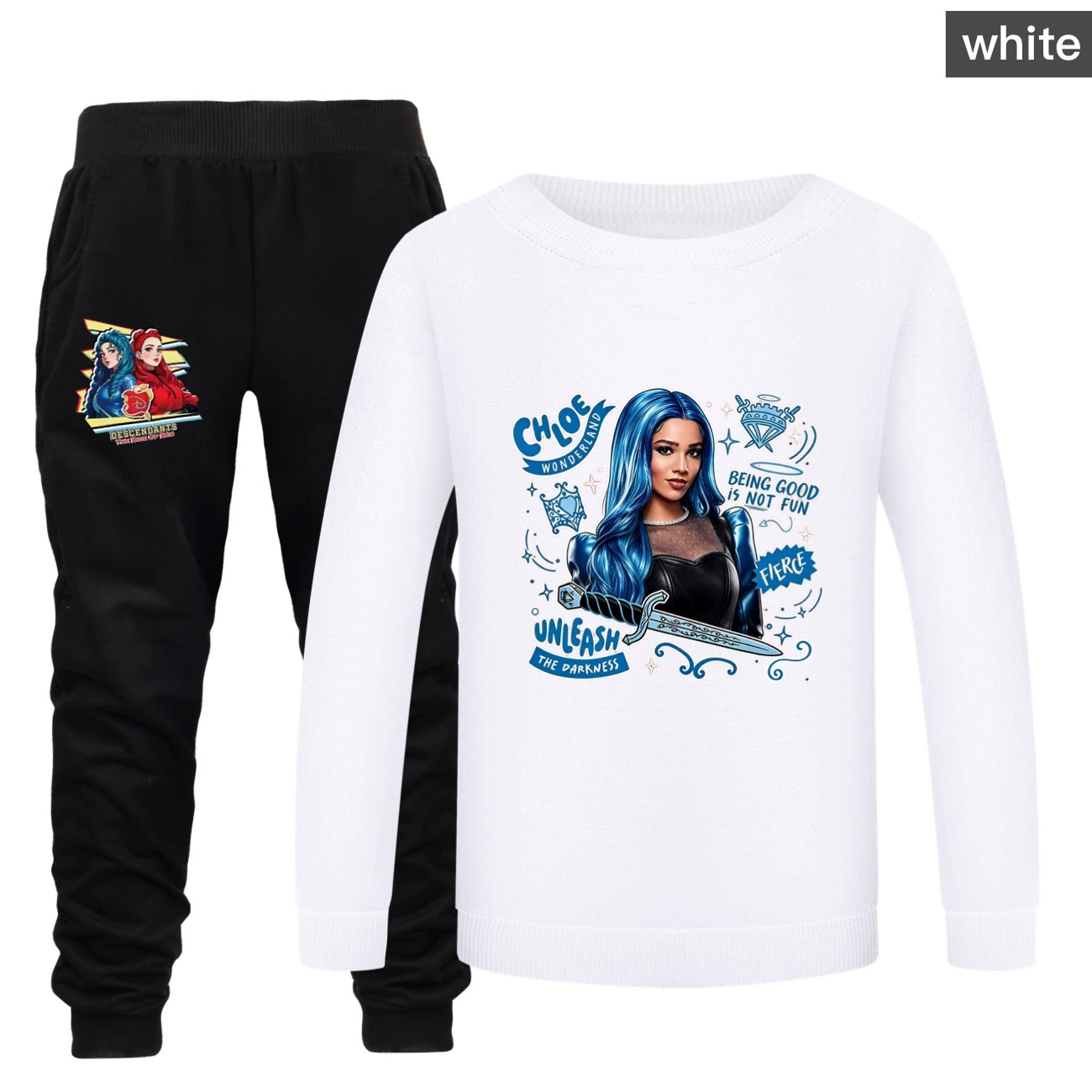 Crewneck Sweatshirt Set — 5796 Edition, Style 19 · White