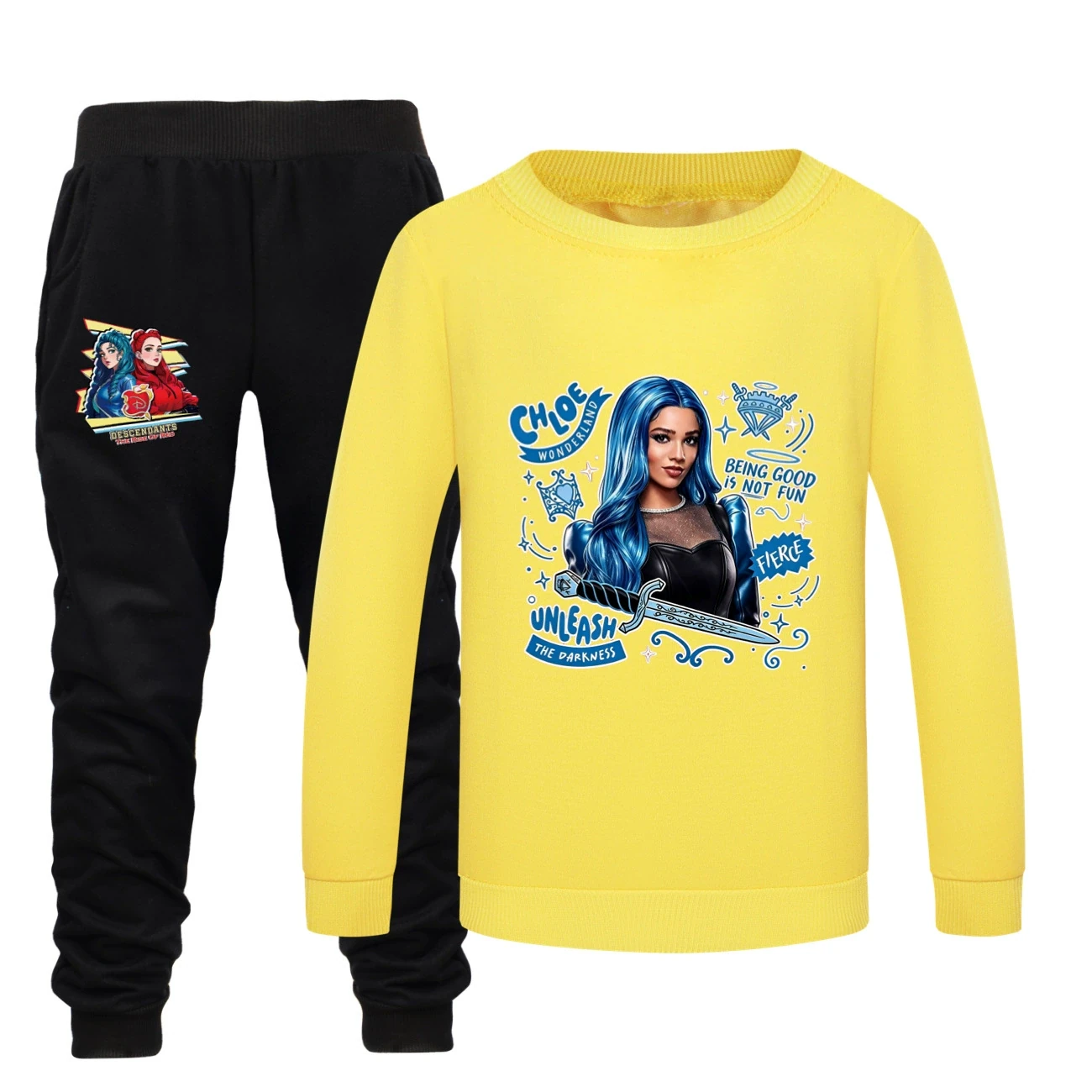 Crewneck Sweatshirt Set — 5796 Edition, Style 20 · Yellow