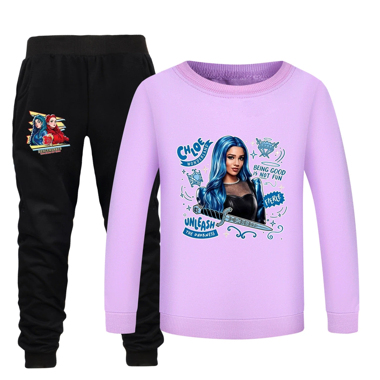 Crewneck Sweatshirt Set — 5796 Edition, Style 22 · Purple