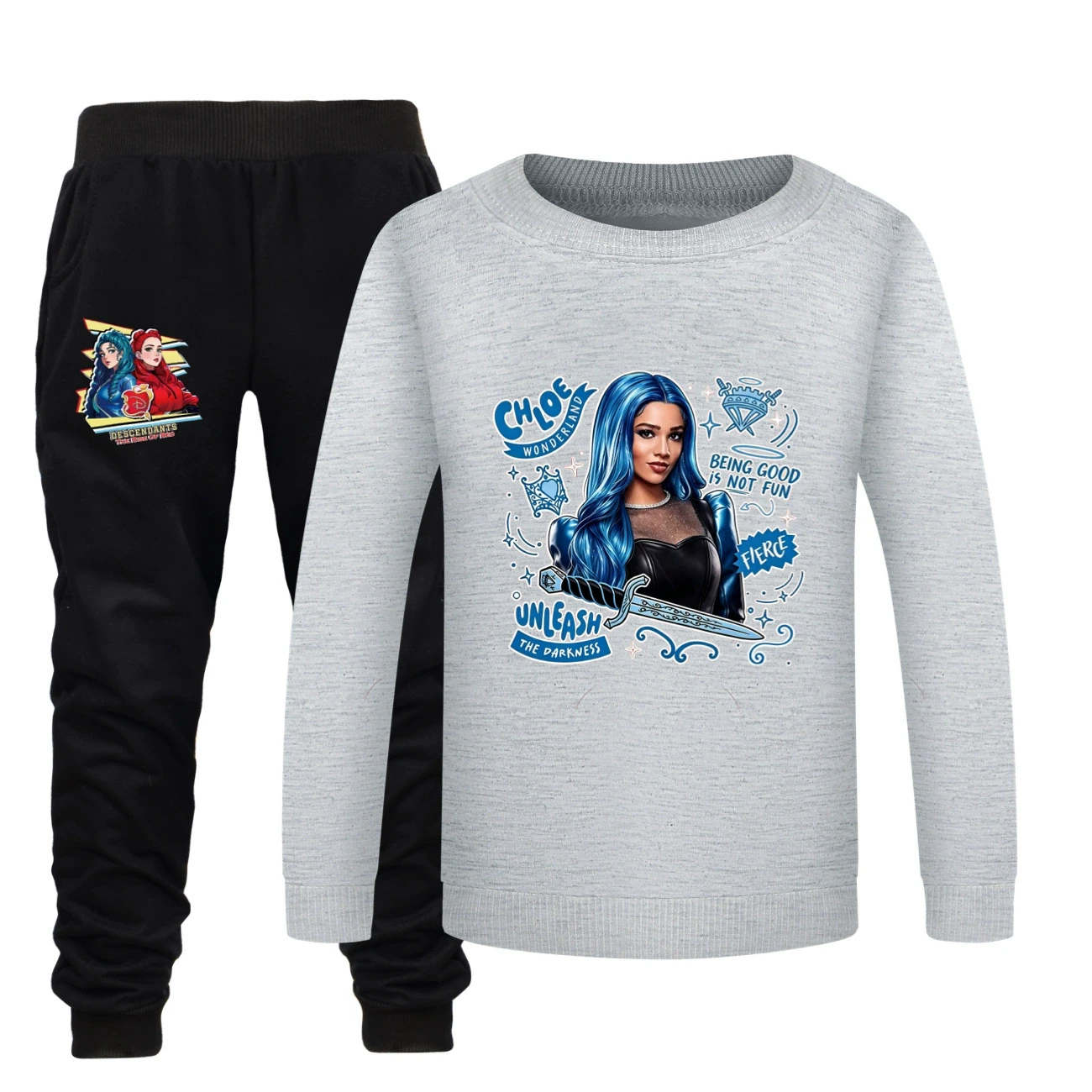 Crewneck Sweatshirt Set — 5796 Edition, Style 23 · Grey