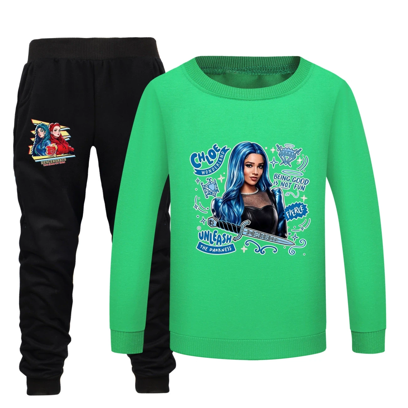 Crewneck Sweatshirt Set — 5796 Edition, Style 24 · Green