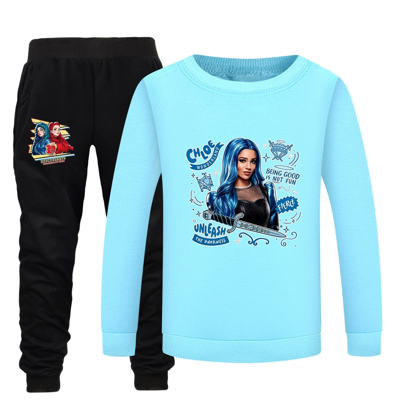 Crewneck Sweatshirt Set — 5796 Edition, Style 25 · Light Blue