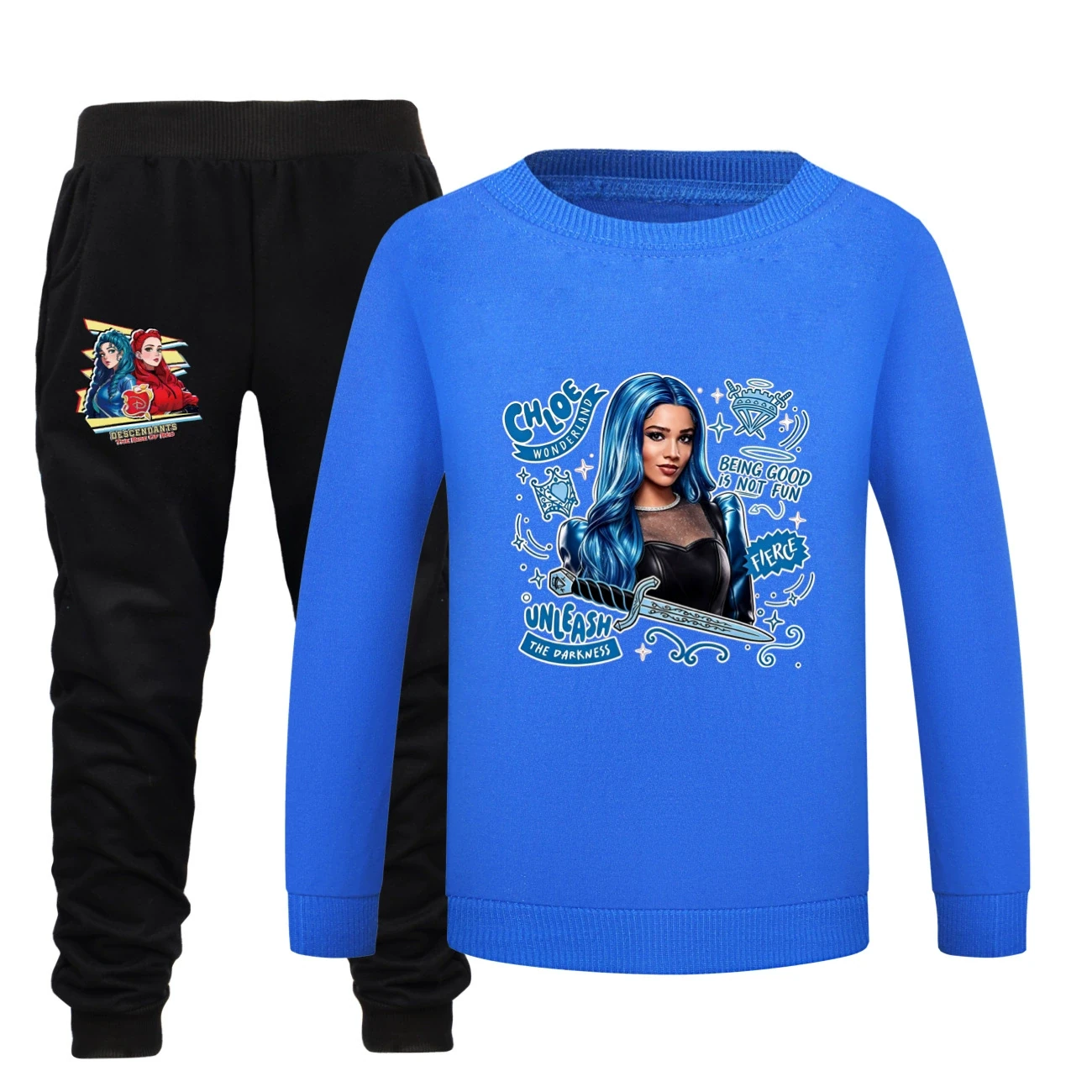 Crewneck Sweatshirt Set — 5796 Edition, Style 27 · Blue