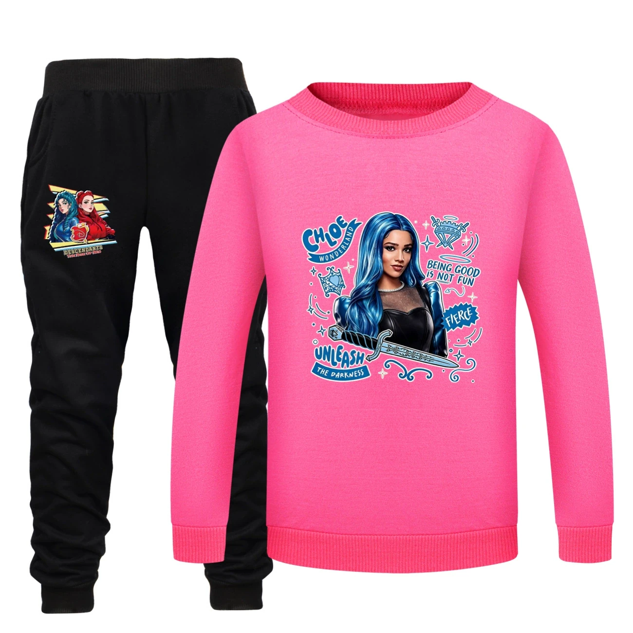 Crewneck Sweatshirt Set — 5796 Edition, Style 29 · Rose