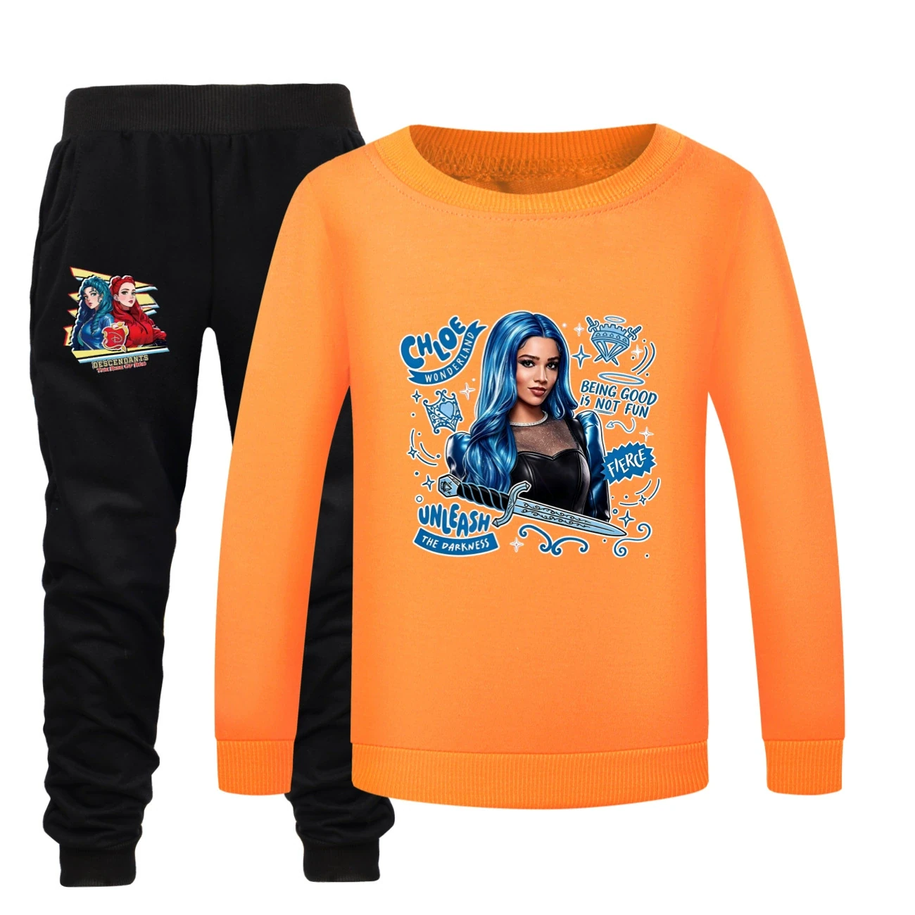 Crewneck Sweatshirt Set — 5796 Edition, Style 30 · Orange