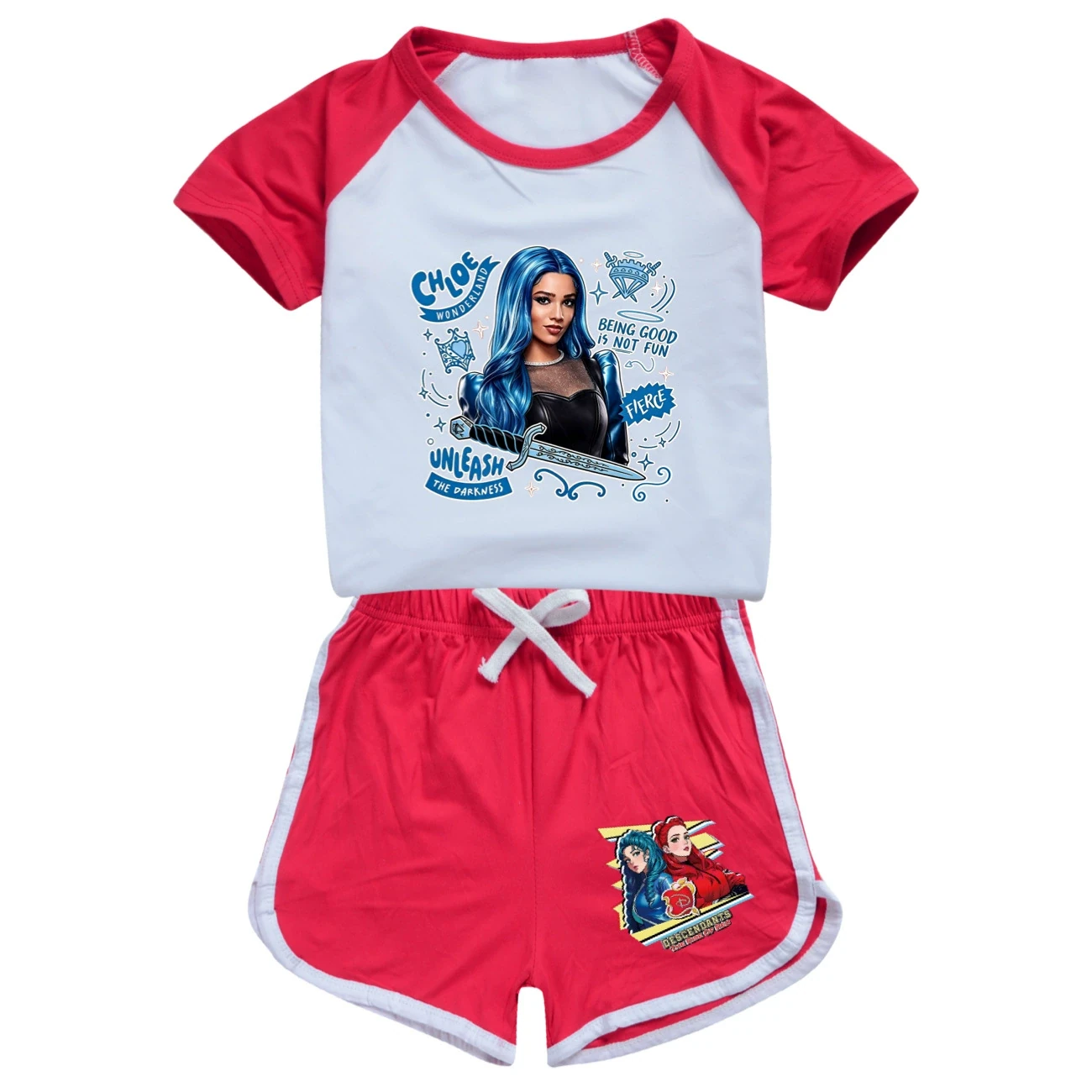 Tee & Shorts Active Set — 5796 Edition, Style 01 · Set · Red