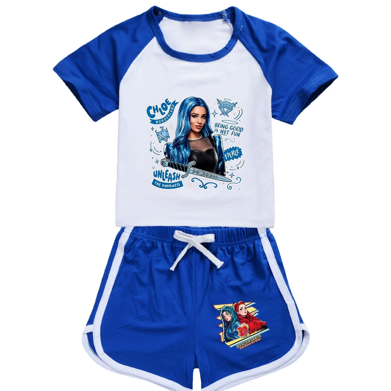 Tee & Shorts Active Set — 5796 Edition, Style 03 · Set · Blue