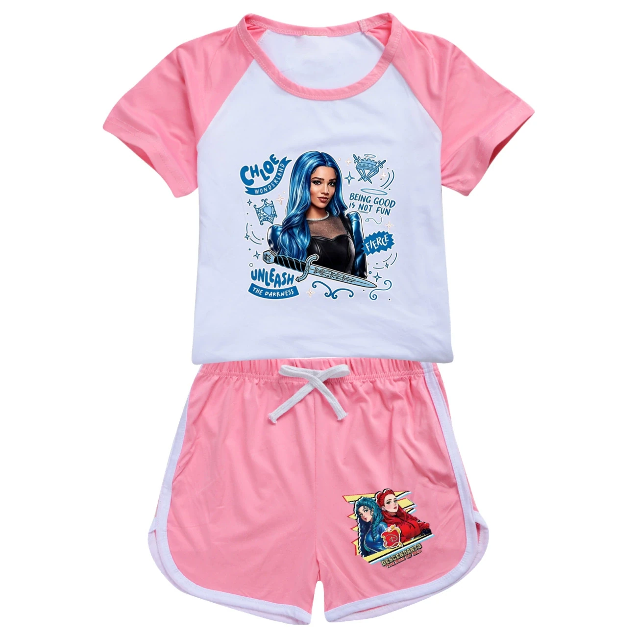 Tee & Shorts Active Set — 5796 Edition, Style 05 · Set · Pink