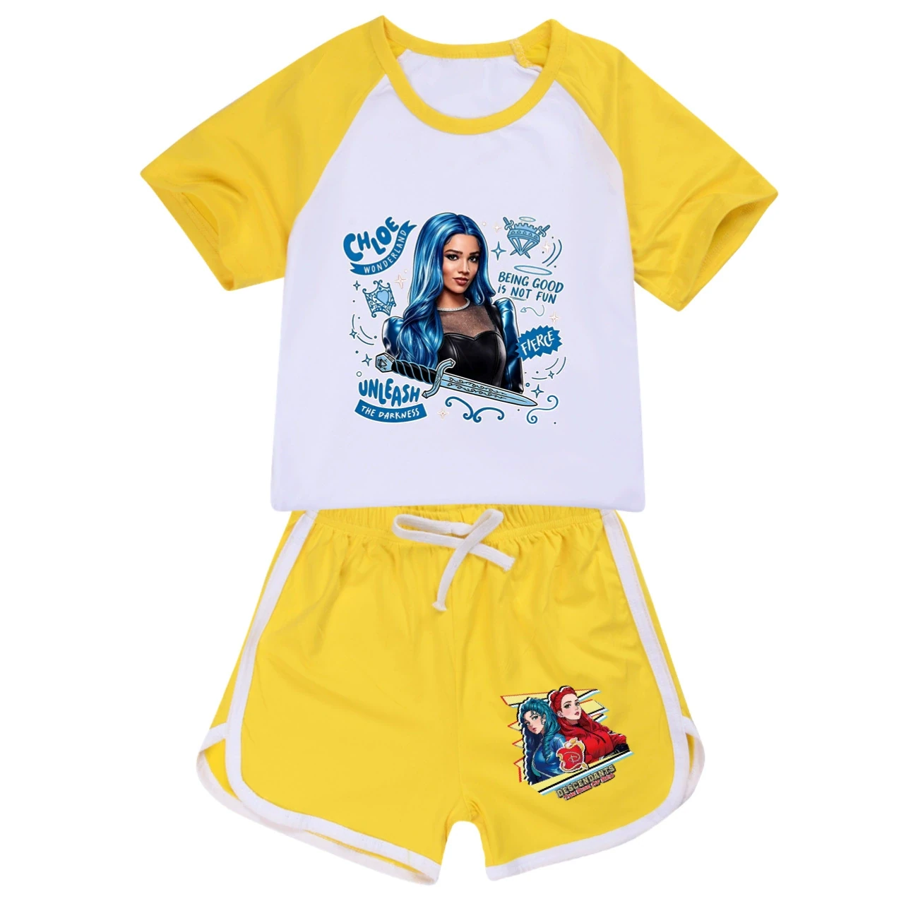 Tee & Shorts Active Set — 5796 Edition, Style 08 · Set · Yellow