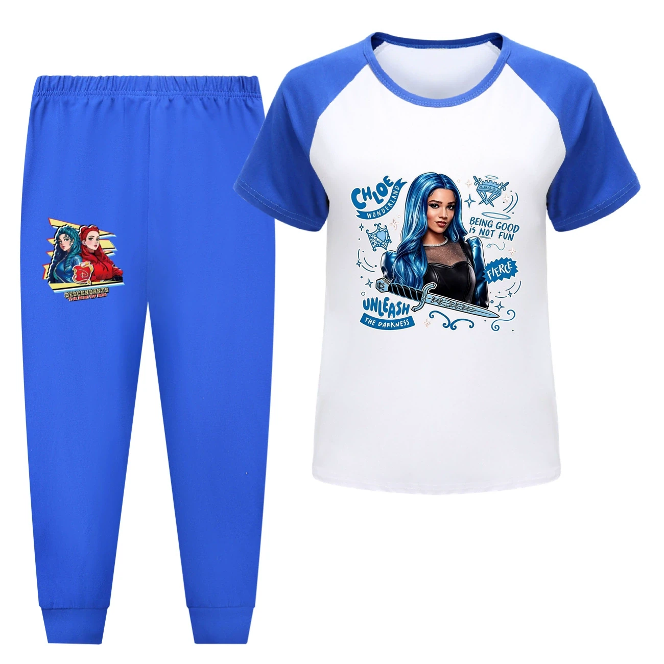 Tee & Shorts Active Set — 5796 Edition, Style 12 · Pants · Blue