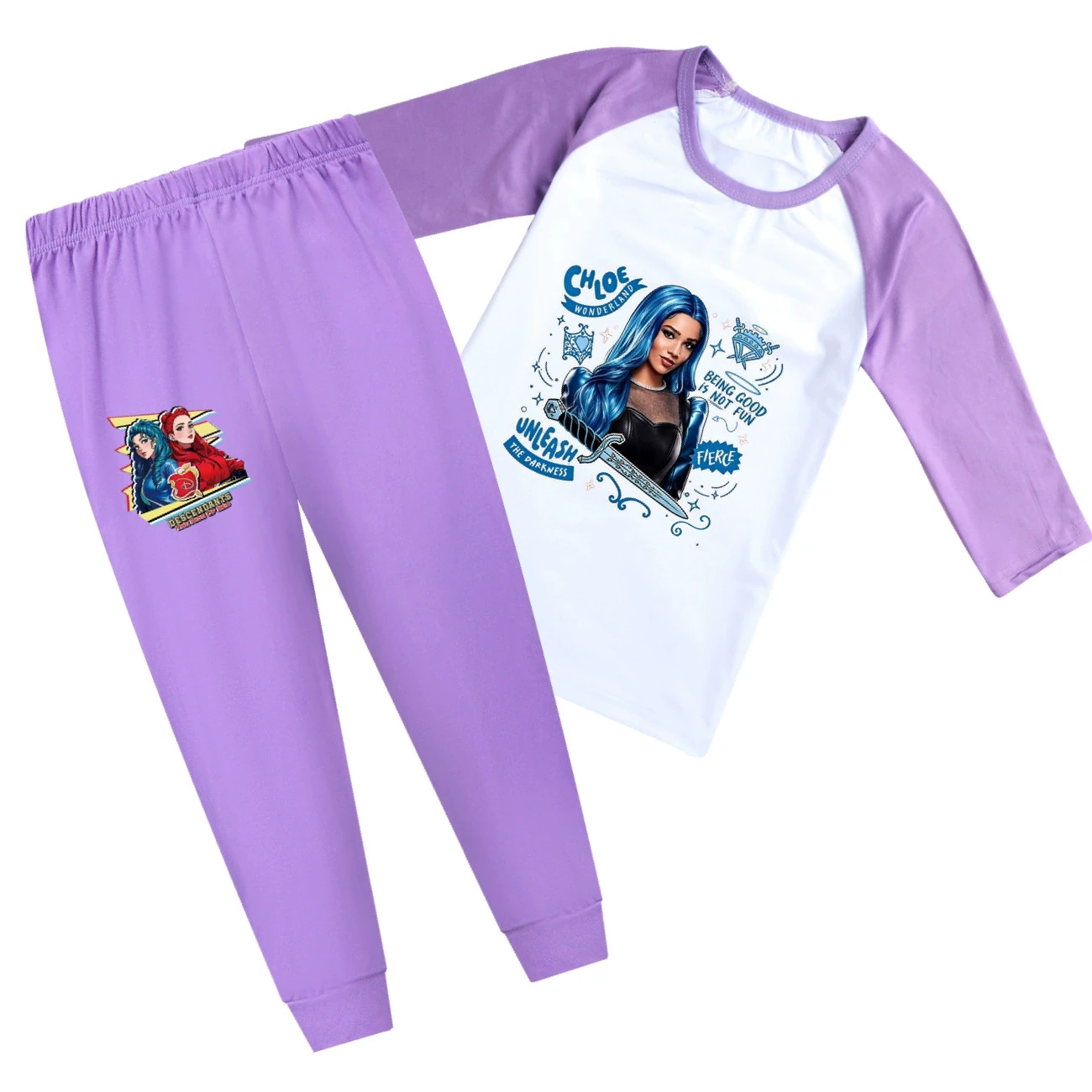 Tee & Shorts Active Set — 5796 Edition, Style 23 · Short Sleeve · Purple