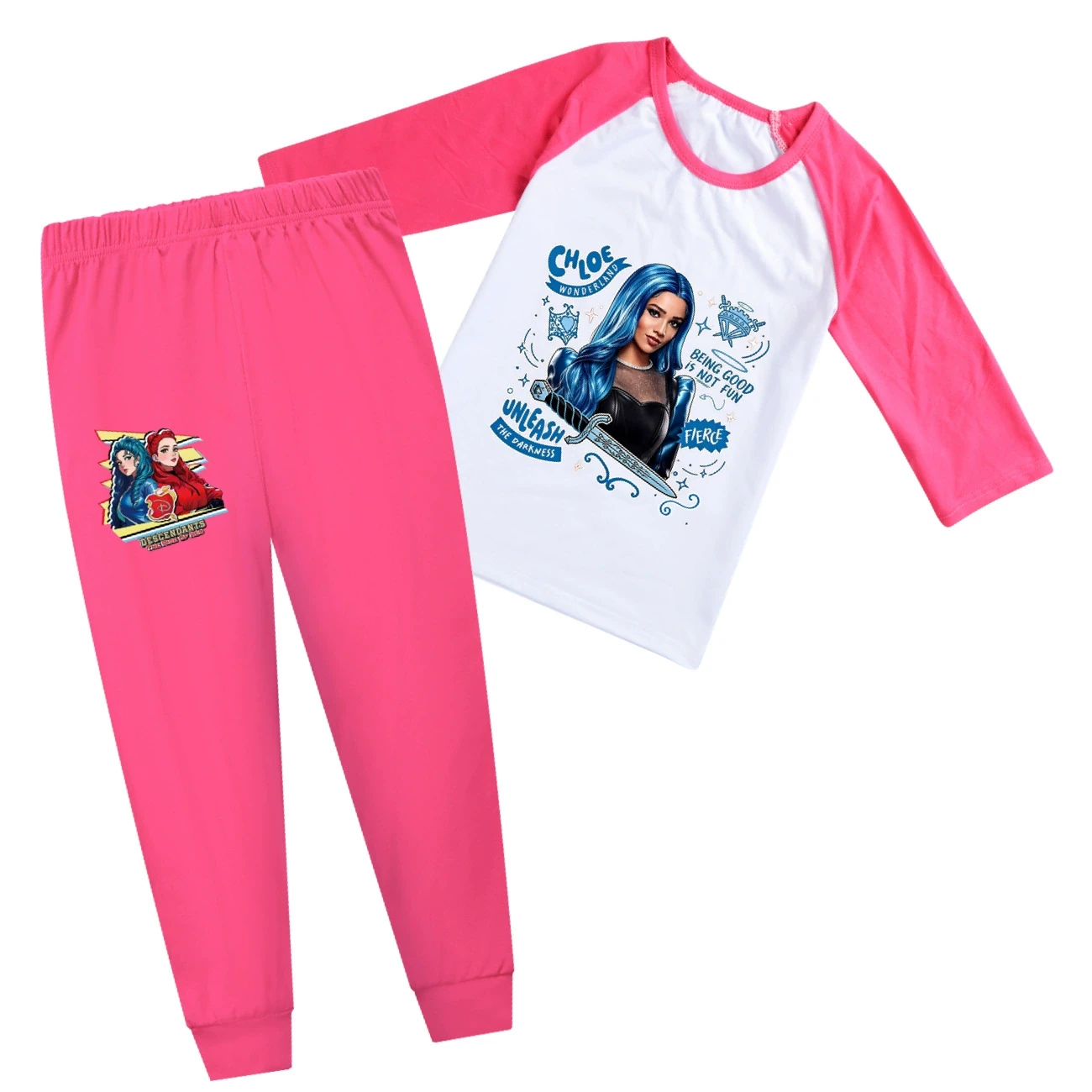 Tee & Shorts Active Set — 5796 Edition, Style 25 · Short Sleeve · Rose