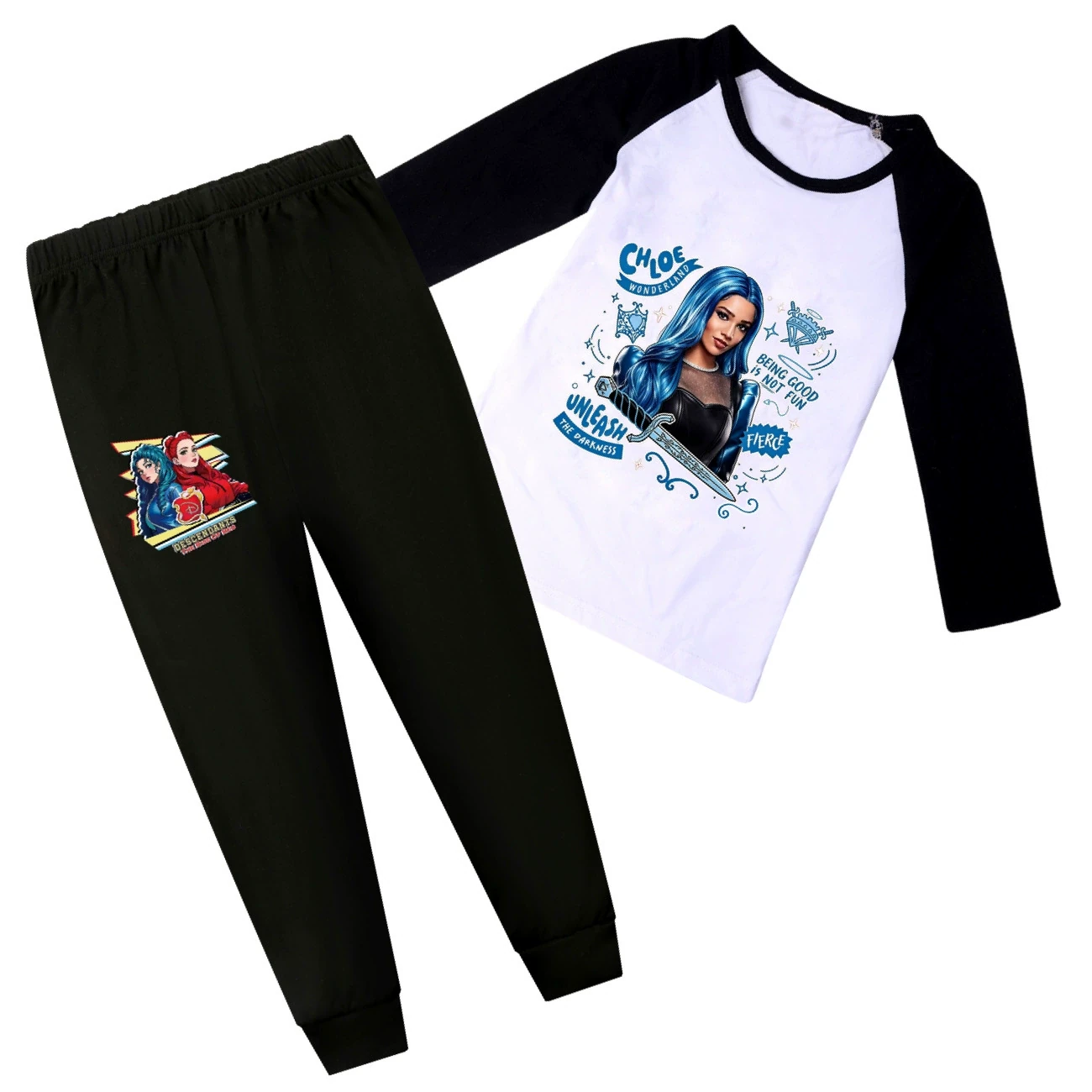 Tee & Shorts Active Set — 5796 Edition, Style 27 · Short Sleeve · Black