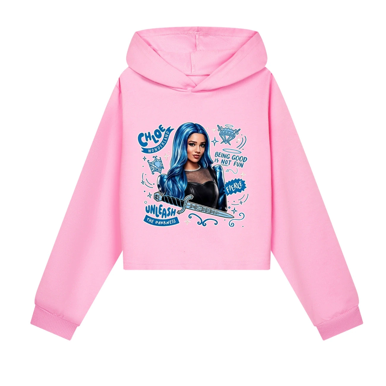 Cropped Hoodie Set — 5796 Edition, Style 07 · Pink
