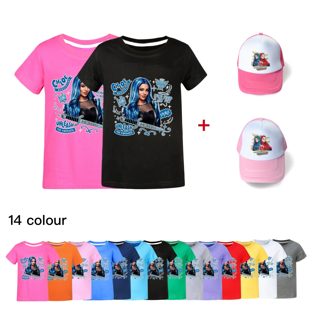 Graphic Tee & Sun Hat Set — 5796 Edition, clean product view