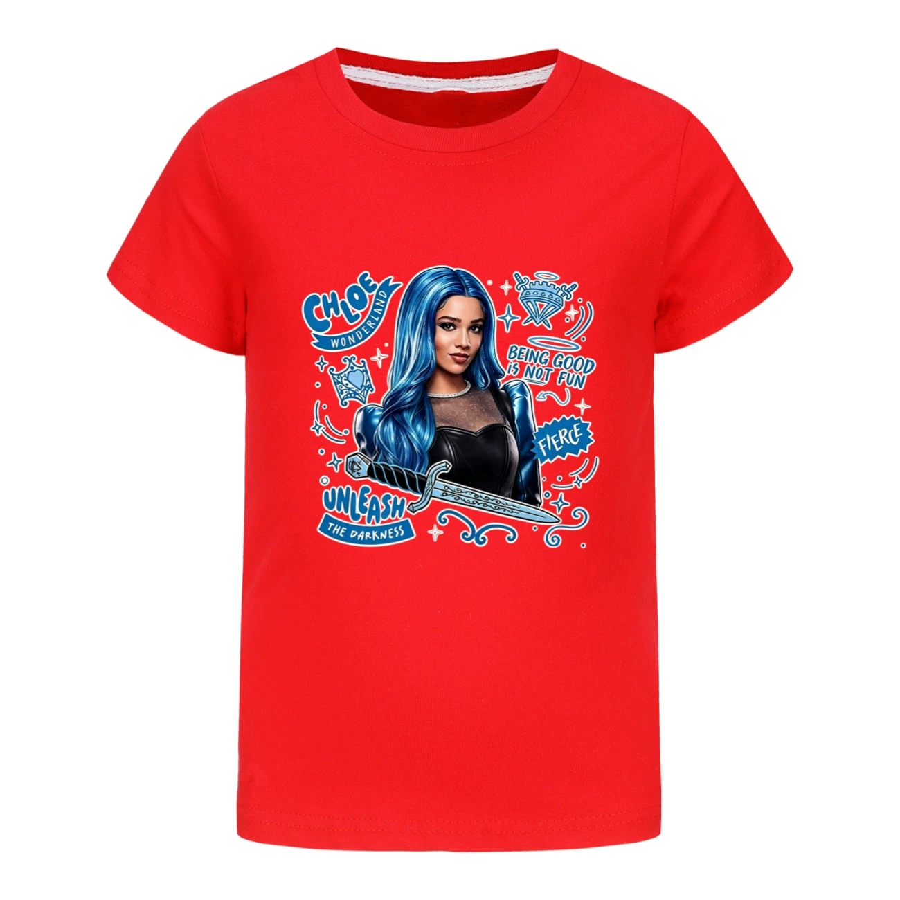 Graphic Tee & Jogger Set — 5796 Edition, Style 03 · Red