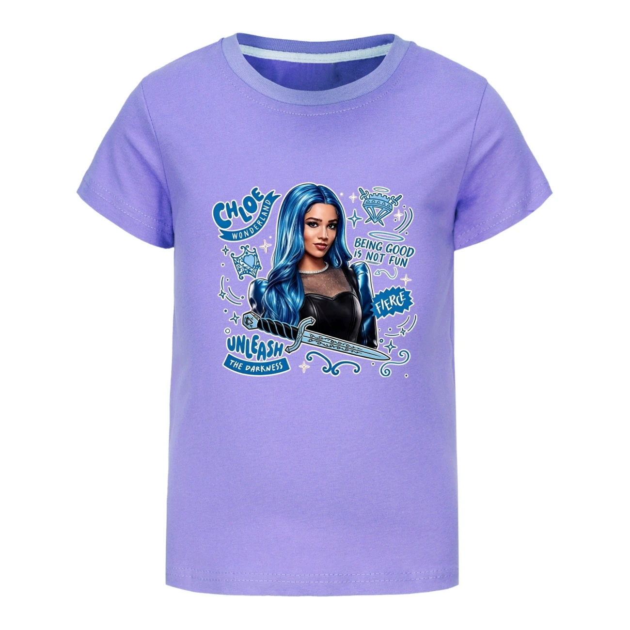 Graphic Tee & Jogger Set — 5796 Edition, Style 04 · Purple