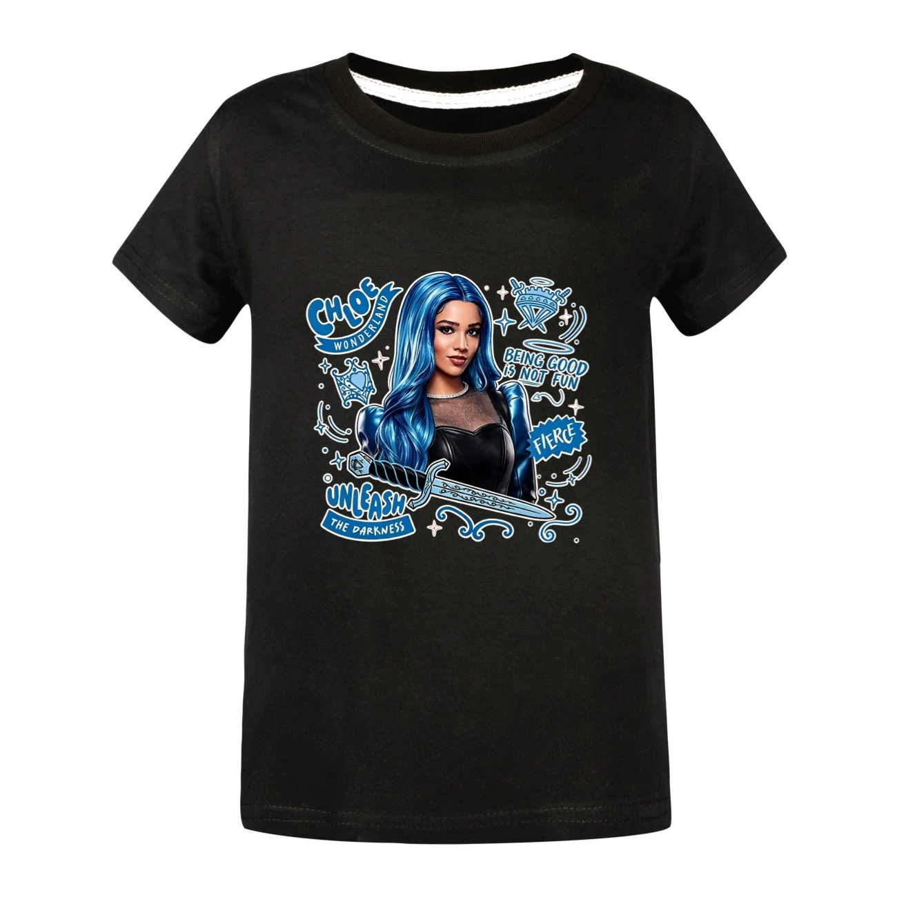 Graphic Tee & Jogger Set — 5796 Edition, Style 07 · Black