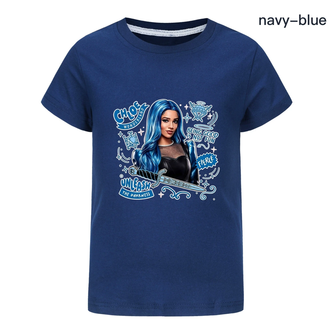 Graphic Tee & Jogger Set — 5796 Edition, Style 09 · Navy