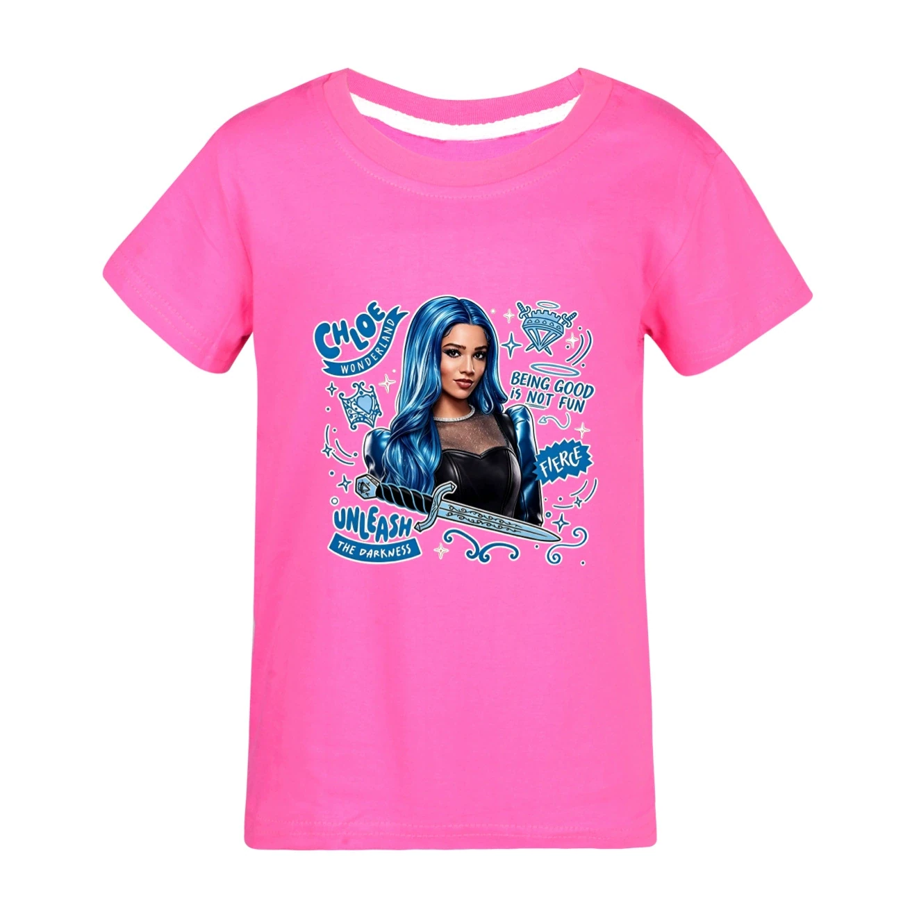 Graphic Tee & Jogger Set — 5796 Edition, Style 12 · Rose