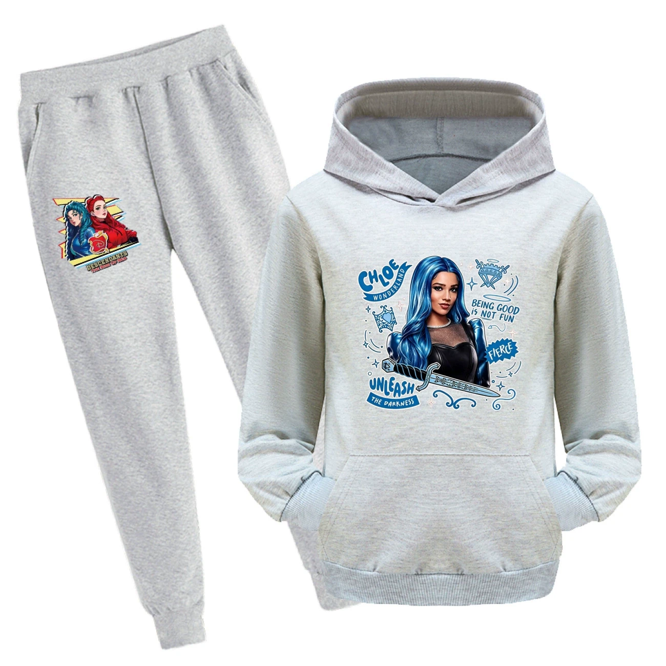 Adventure Hoodie & Jogger Set — 5796 Edition, Style 16 · Set · Grey