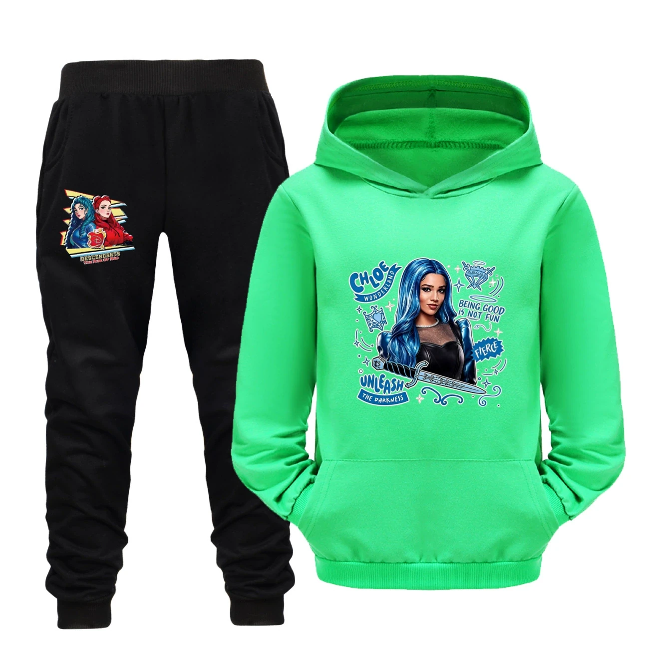 Adventure Hoodie & Jogger Set — 5796 Edition, Style 20 · Set · Green