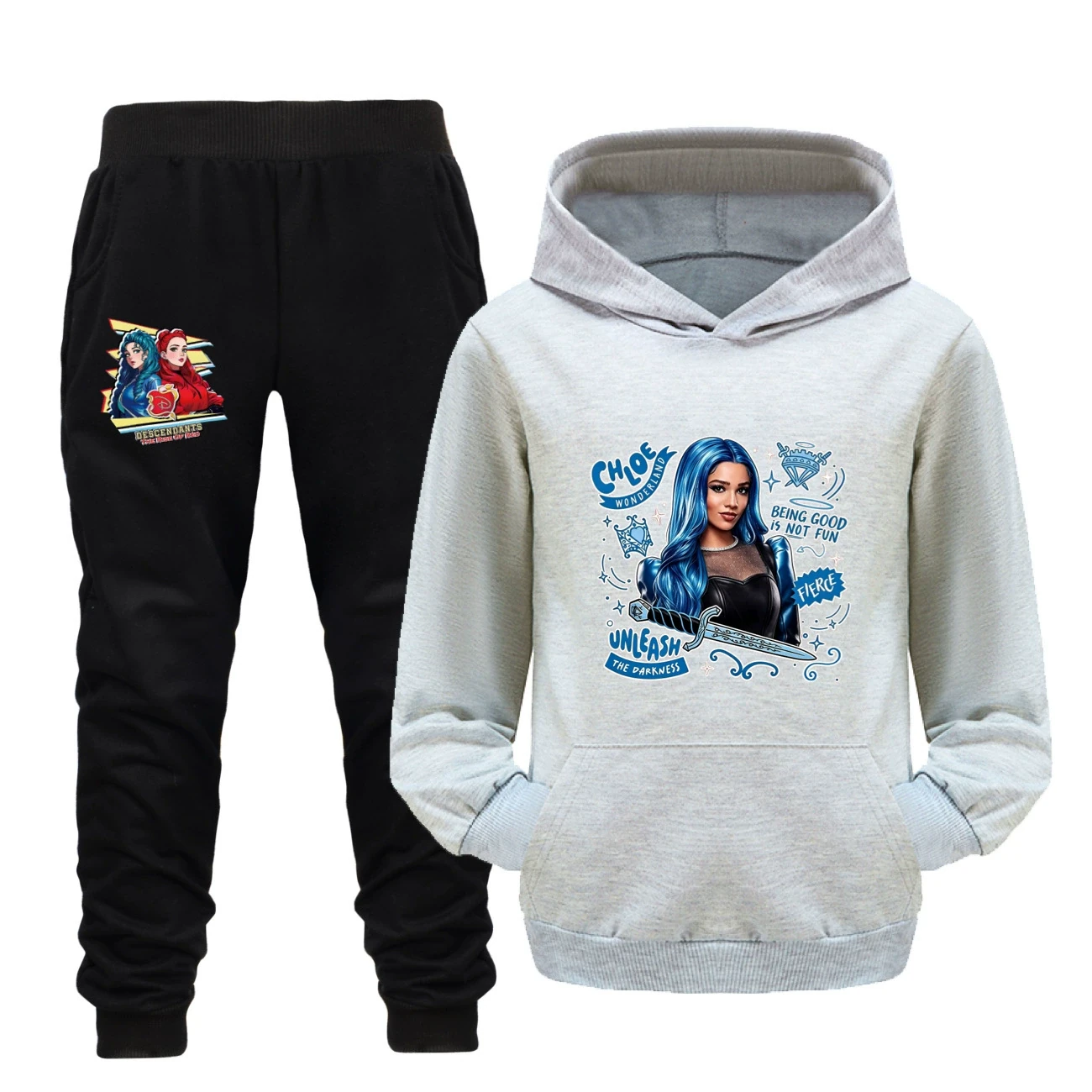 Adventure Hoodie & Jogger Set — 5796 Edition, Style 21 · Set · Grey