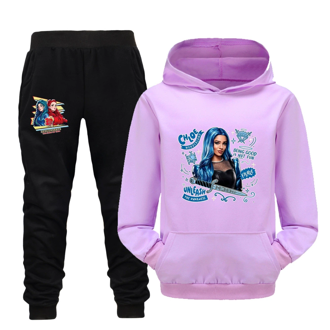 Adventure Hoodie & Jogger Set — 5796 Edition, Style 22 · Set · Purple