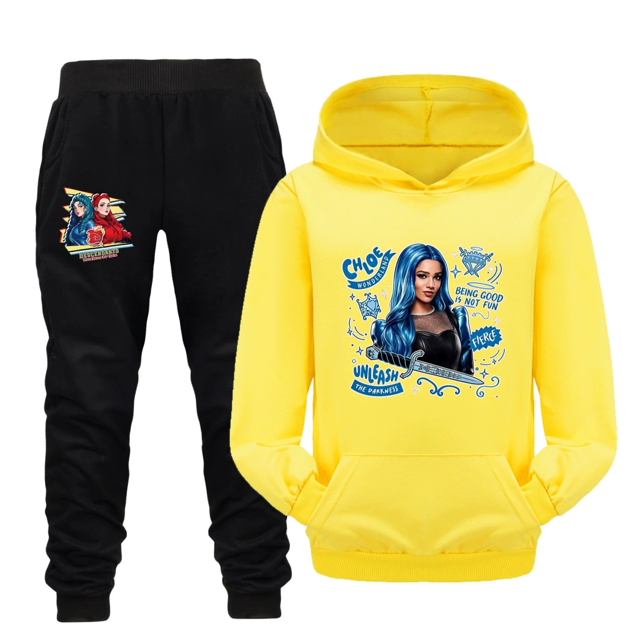 Adventure Hoodie & Jogger Set — 5796 Edition, Style 24 · Set · Yellow