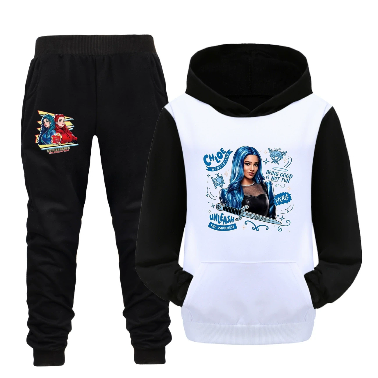 Adventure Hoodie & Jogger Set — 5796 Edition, Style 32 · Set · Black