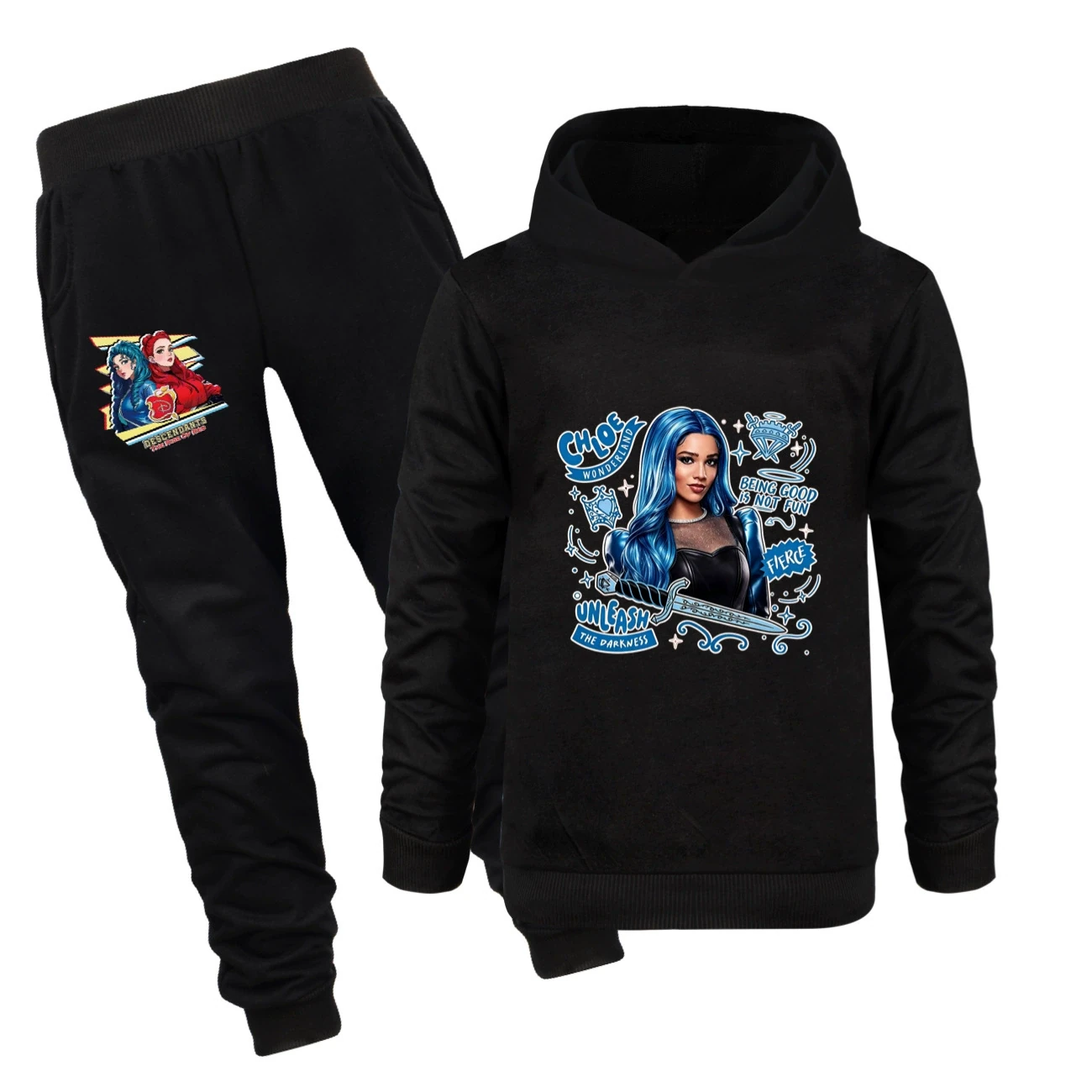 Classic Hoodie & Jogger Set — 5796 Edition, Style 14 · Set · Black