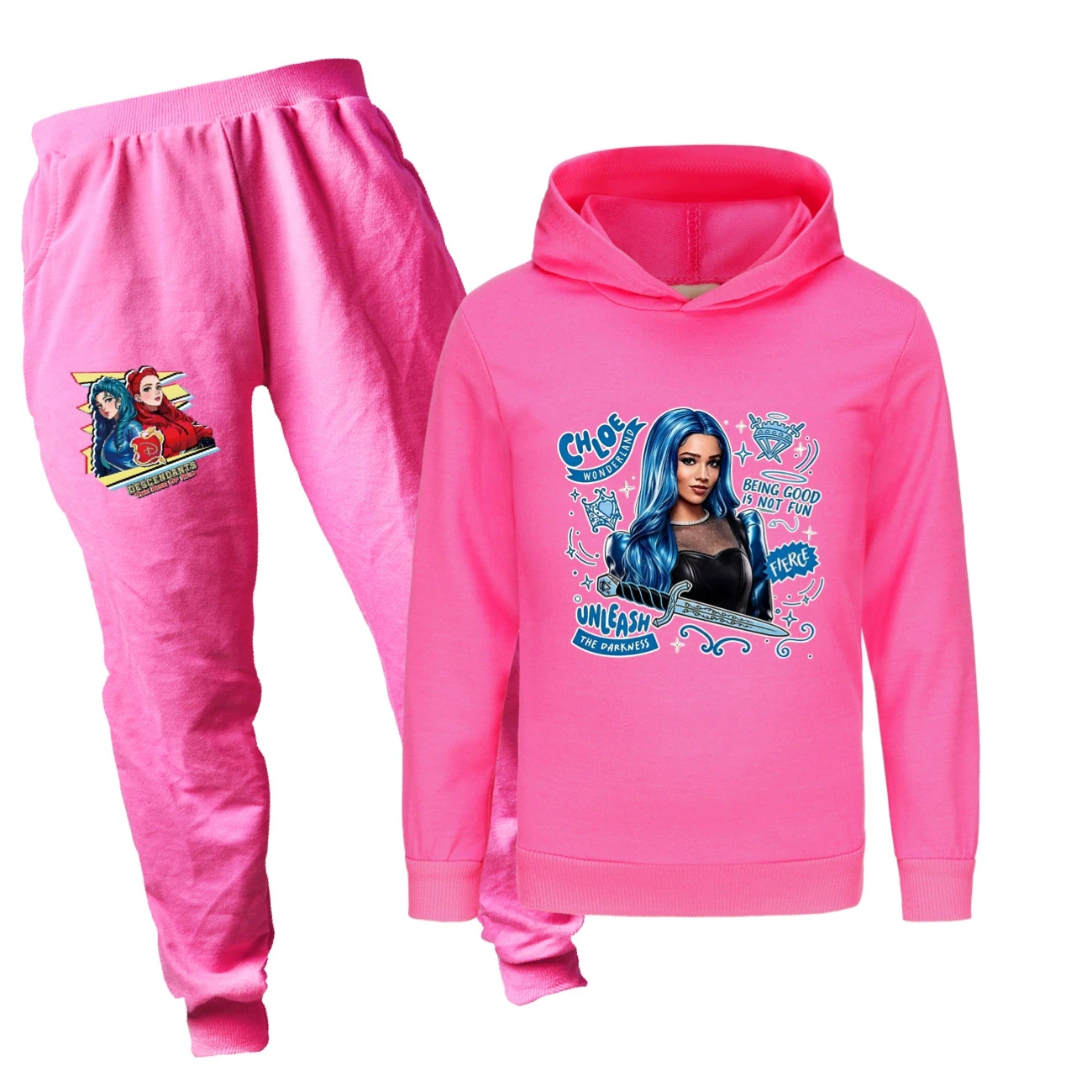 Classic Hoodie & Jogger Set — 5796 Edition, Style 17 · Set · Rose