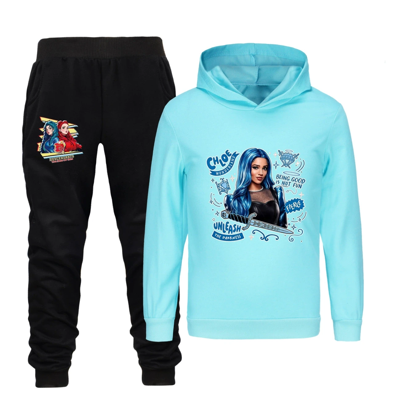 Classic Hoodie & Jogger Set — 5796 Edition, Style 24 · Set · Light Blue