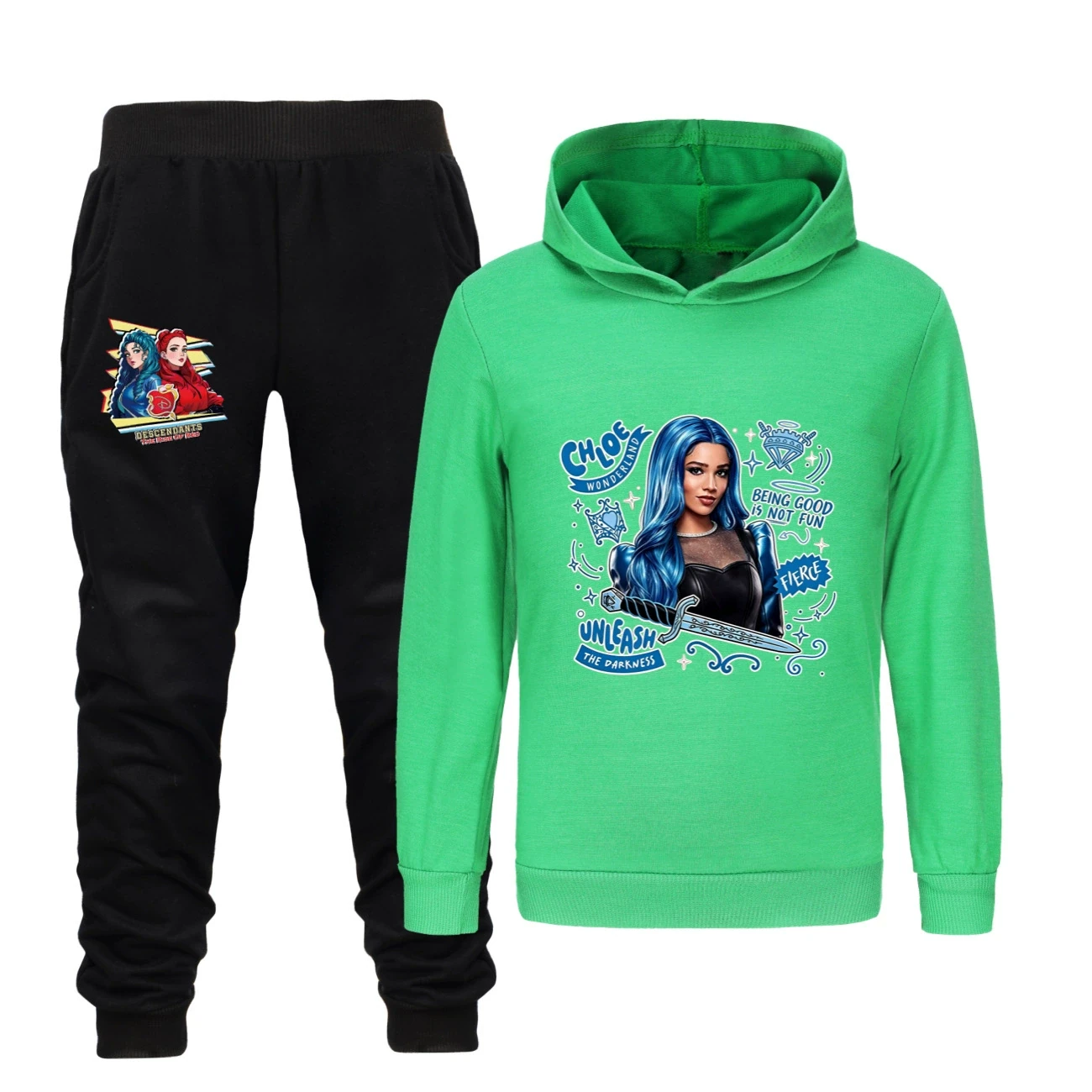 Classic Hoodie & Jogger Set — 5796 Edition, Style 25 · Set · Green