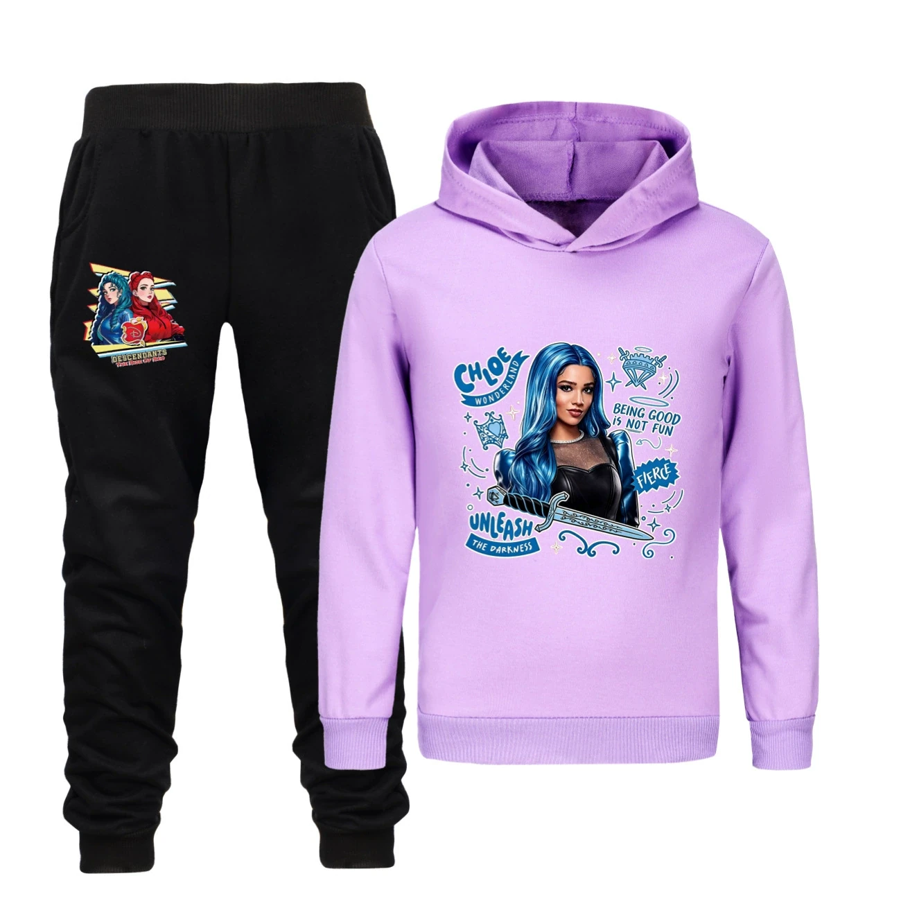 Classic Hoodie & Jogger Set — 5796 Edition, Style 27 · Set · Purple