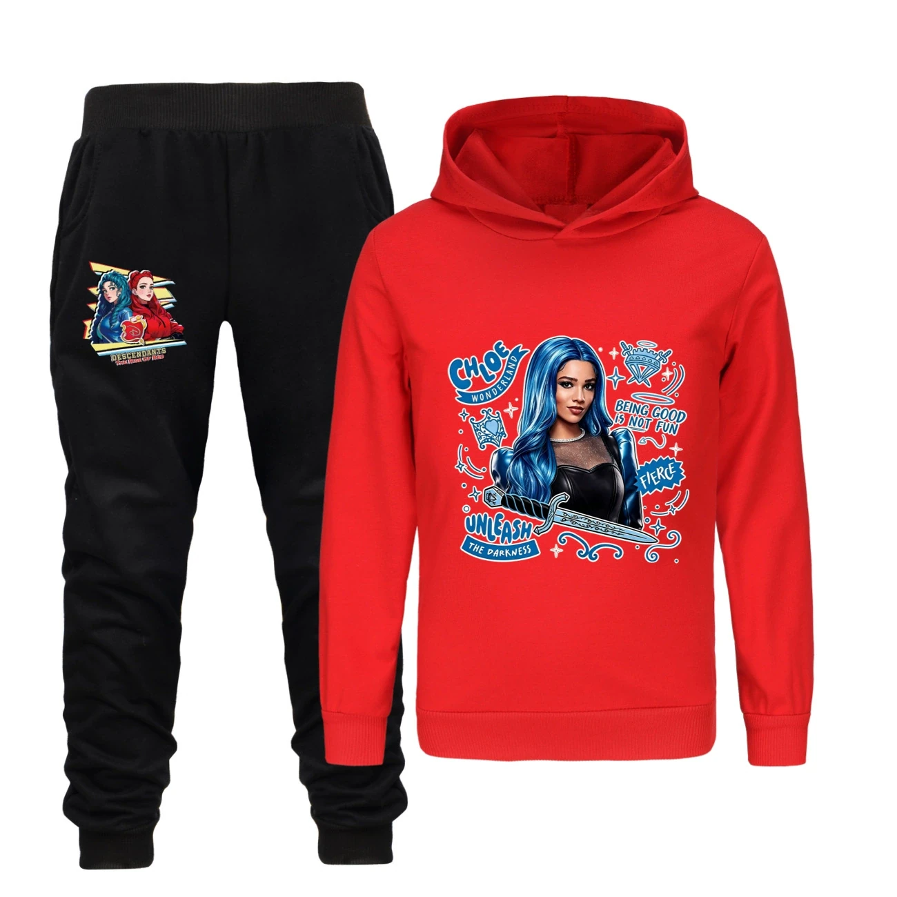 Classic Hoodie & Jogger Set — 5796 Edition, Style 28 · Set · Red