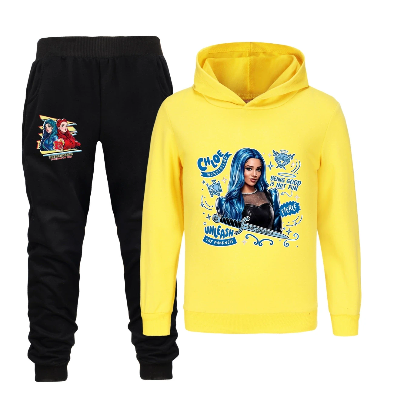 Classic Hoodie & Jogger Set — 5796 Edition, Style 29 · Set · Yellow