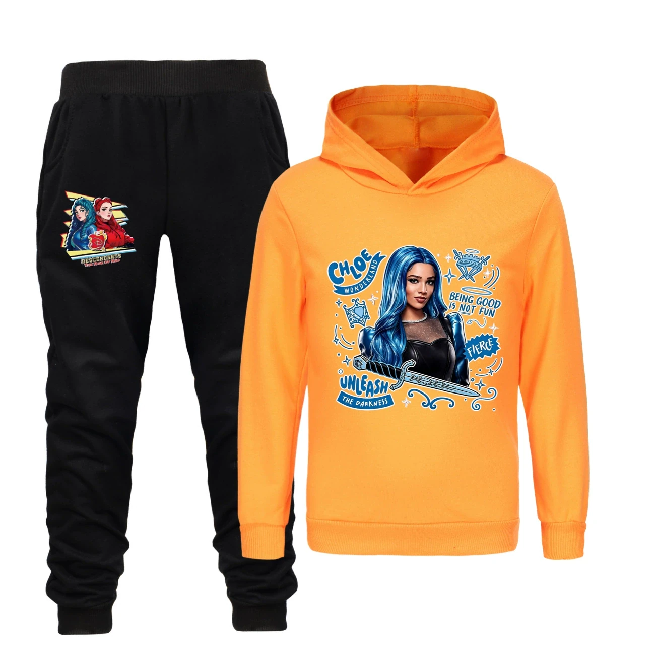 Classic Hoodie & Jogger Set — 5796 Edition, Style 30 · Set · Orange