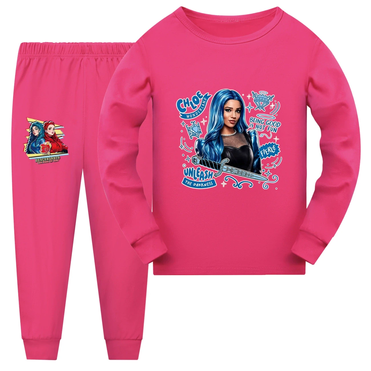 Family Lounge Set — 5796 Edition, Style 11 · Long Sleeve · Rose