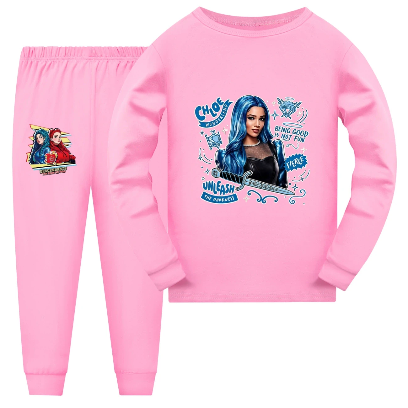 Family Lounge Set — 5796 Edition, Style 15 · Long Sleeve · Pink