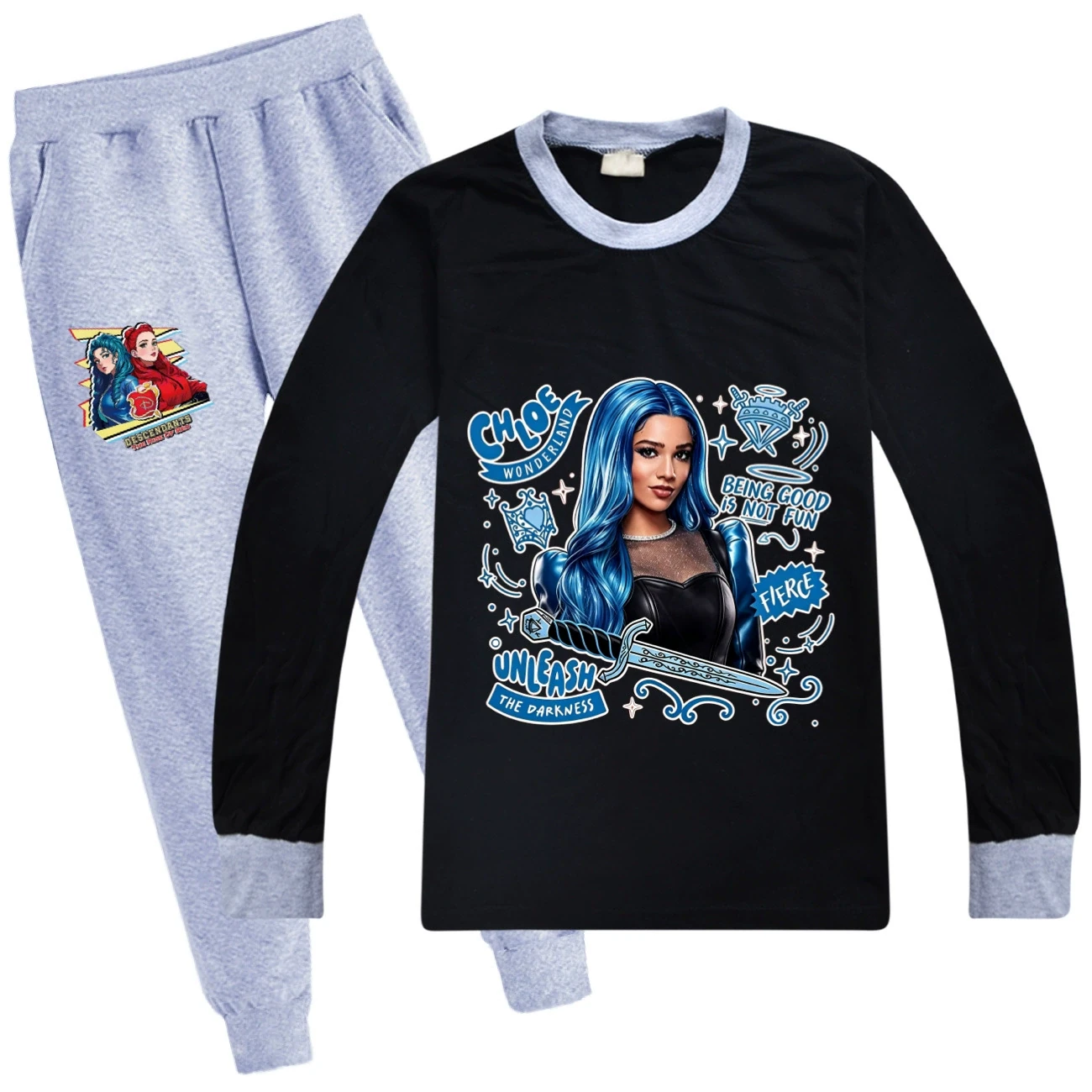 Long-Sleeve Play Set — 5796 Edition, Style 14 · with Grey Pants · Grey
