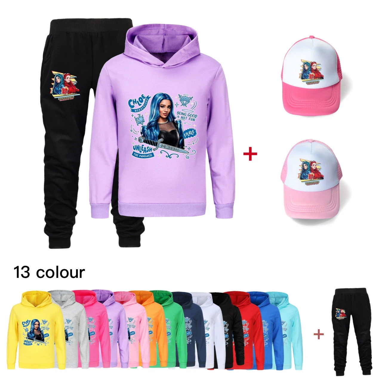 Three-Piece Hoodie, Jogger & Hat Set — 5796 Edition, clean product view