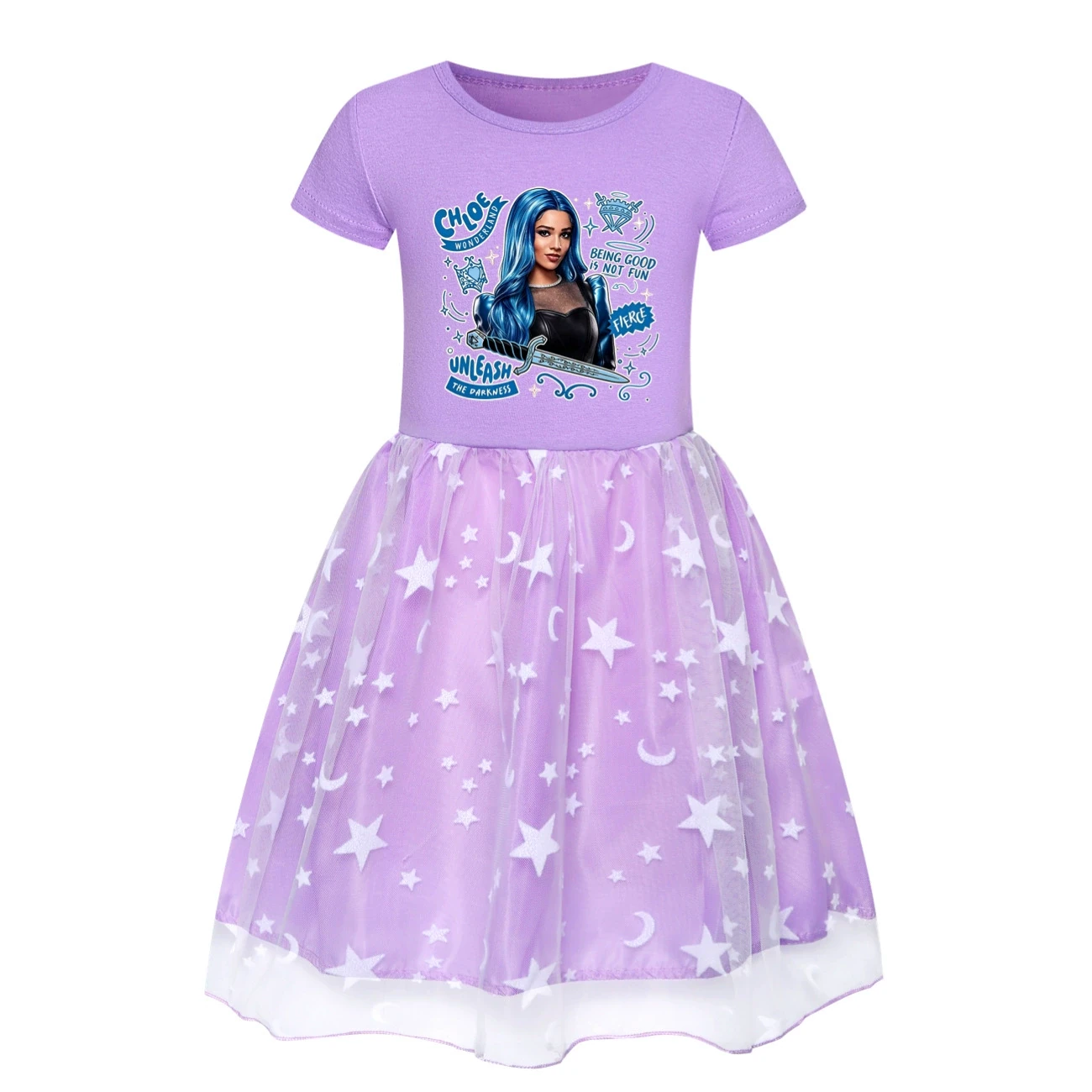 Rainbow Tulle Twirl Dress — 5796 Edition, Style 14 · Purple