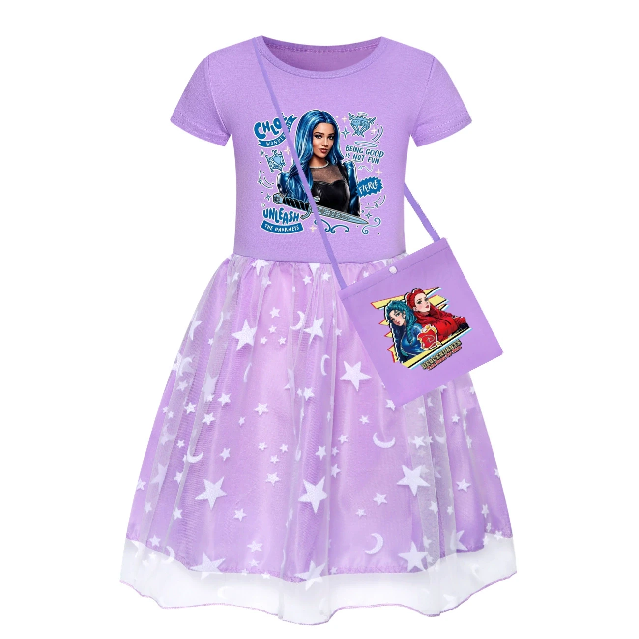 Rainbow Tulle Twirl Dress — 5796 Edition, Style 19 · Dress · with Bag · Purple