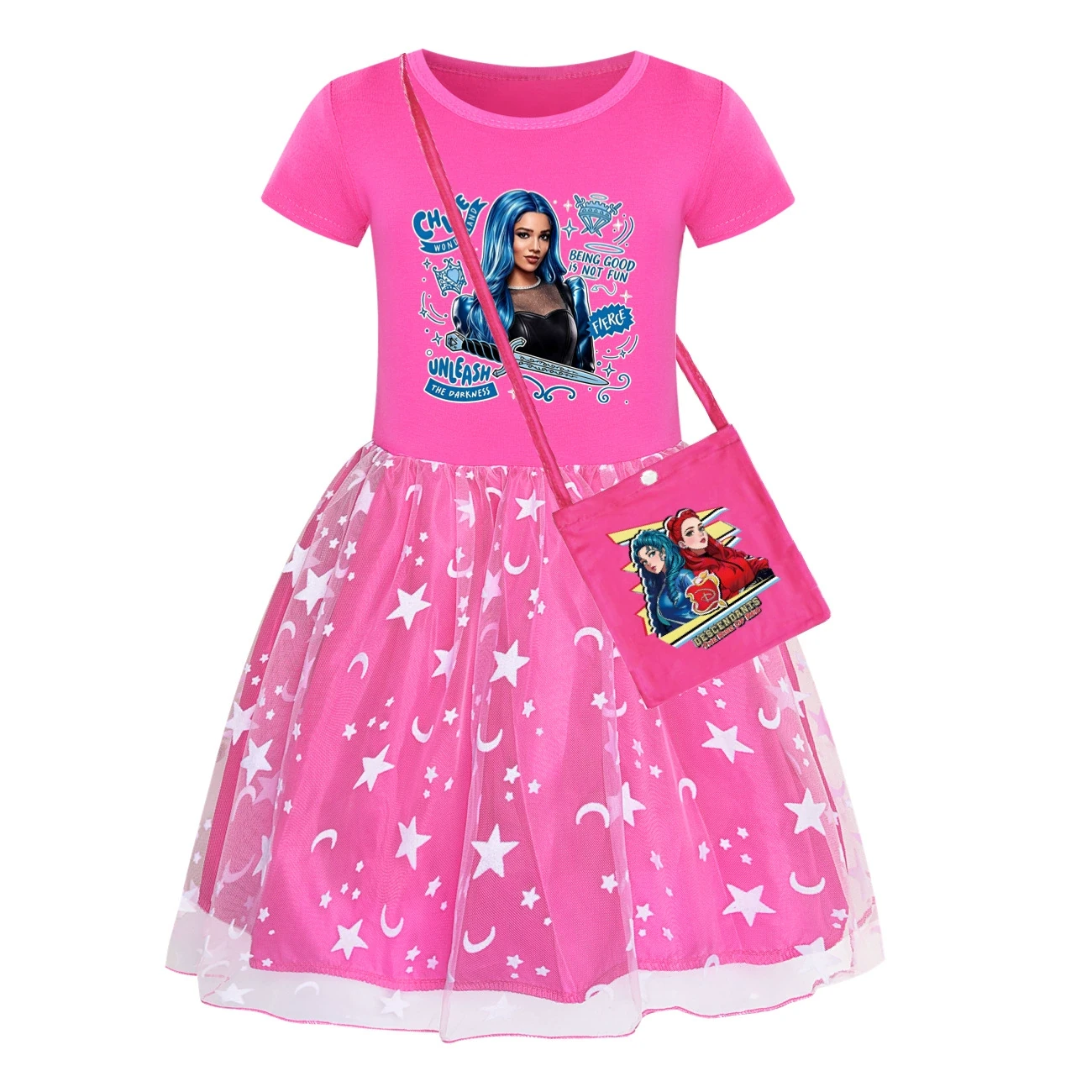 Rainbow Tulle Twirl Dress — 5796 Edition, Style 20 · Dress · with Bag · Rose