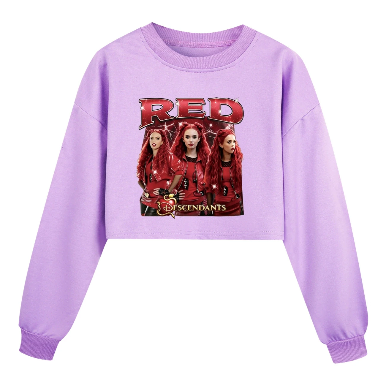 Cropped Sweatshirt Play Set — 5797 Edition, Style 01 · Purple