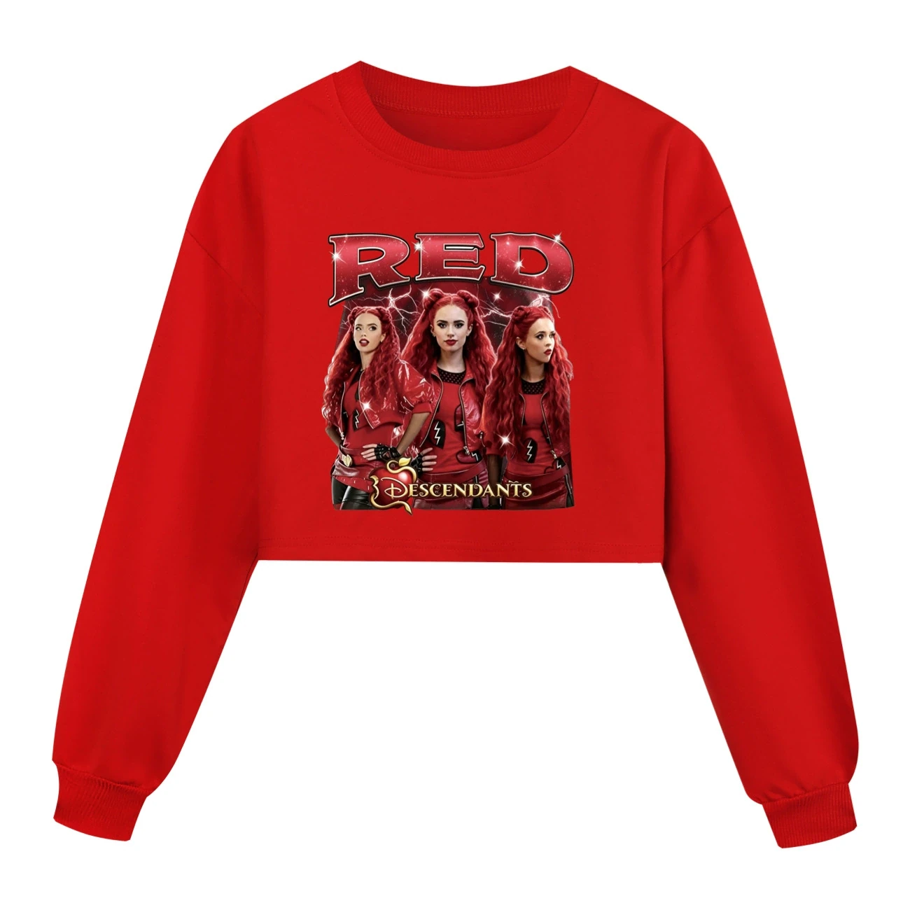 Cropped Sweatshirt Play Set — 5797 Edition, Style 03 · Red