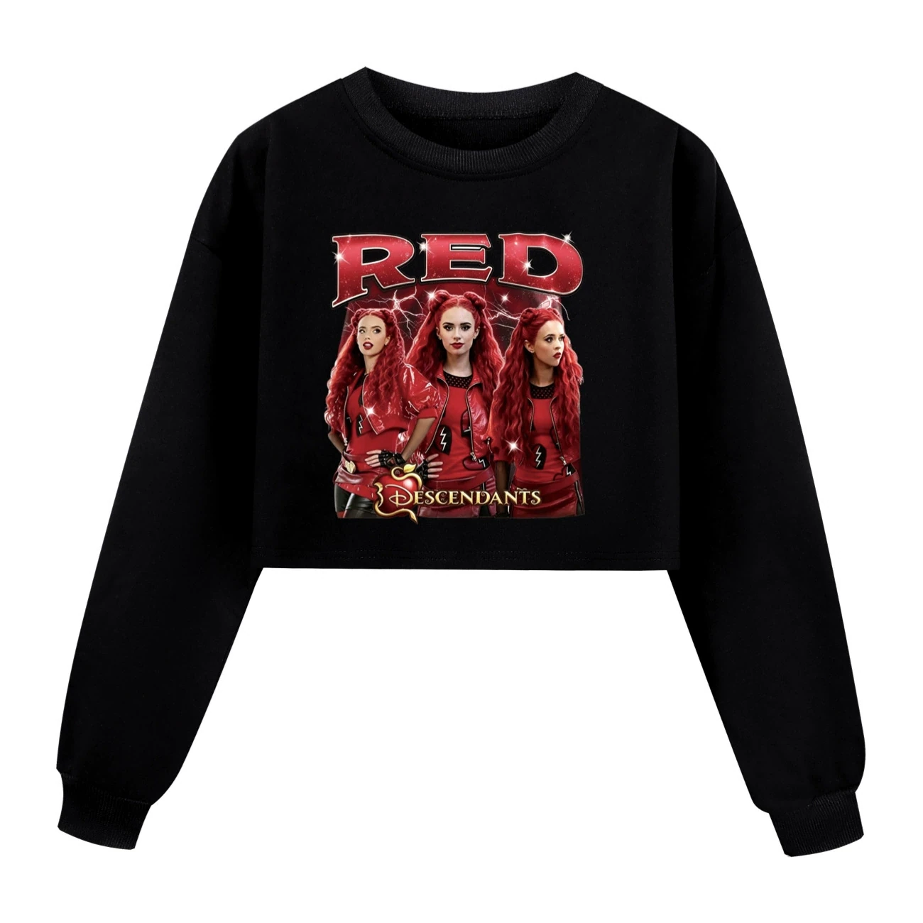 Cropped Sweatshirt Play Set — 5797 Edition, Style 04 · Black