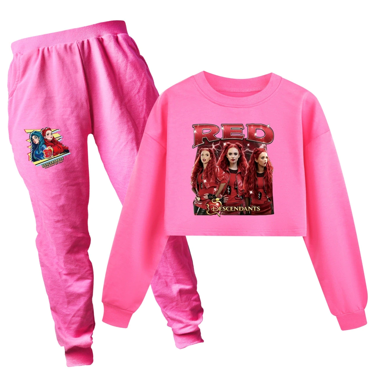 Cropped Sweatshirt Play Set — 5797 Edition, Style 09 · Set · Rose